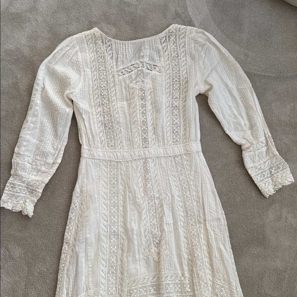 LoveShackFancy white Long Sleeve Dress, size 0 - Picture 5 of 6